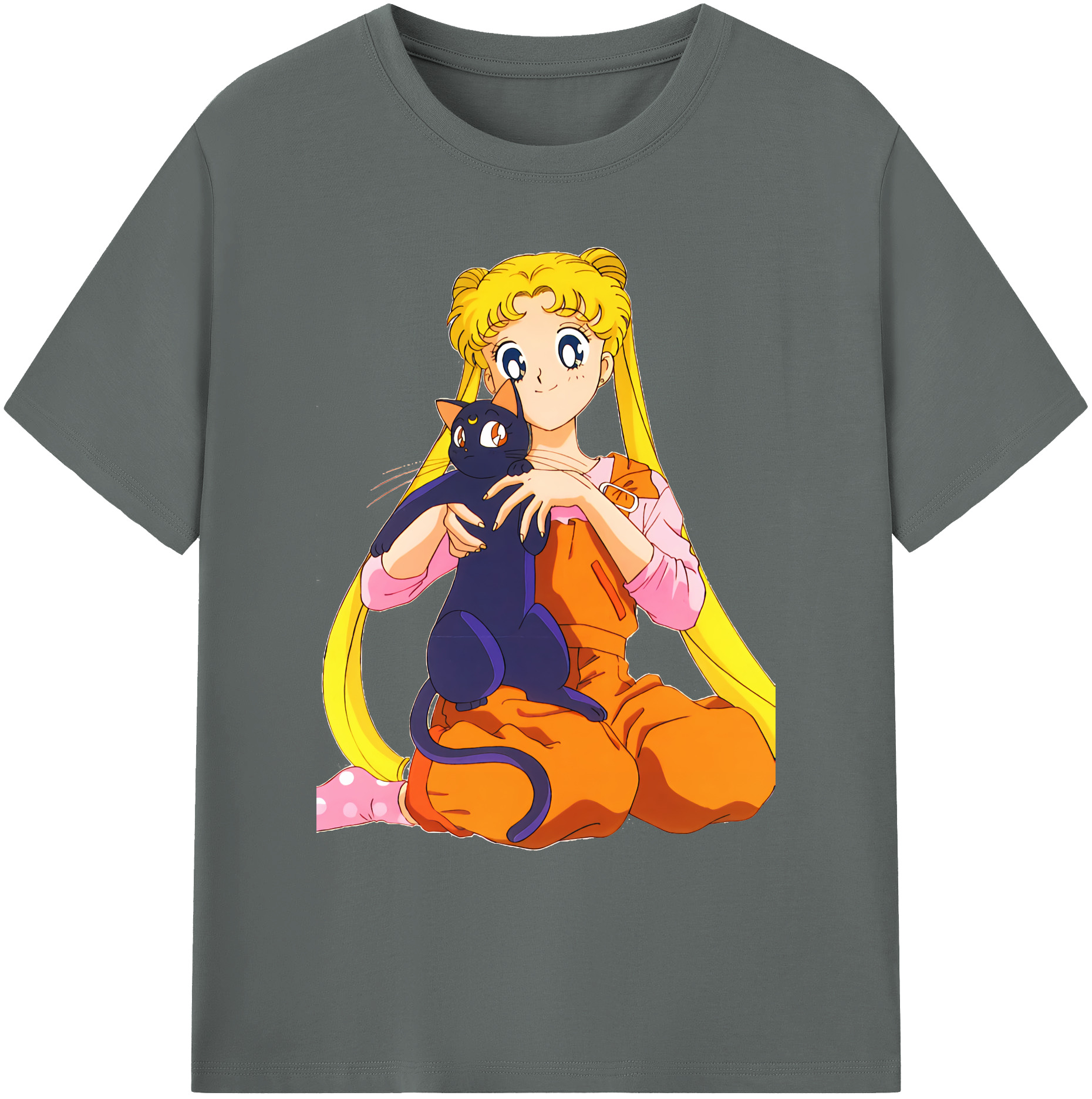 （画像用） 美少女戦士セーラームーン 愛野 美奈子 あいの みなこ Sailor Moon Aino Minako 綿100％ メンズ半袖Tシャツ｜肌触りやわらか＆通気性